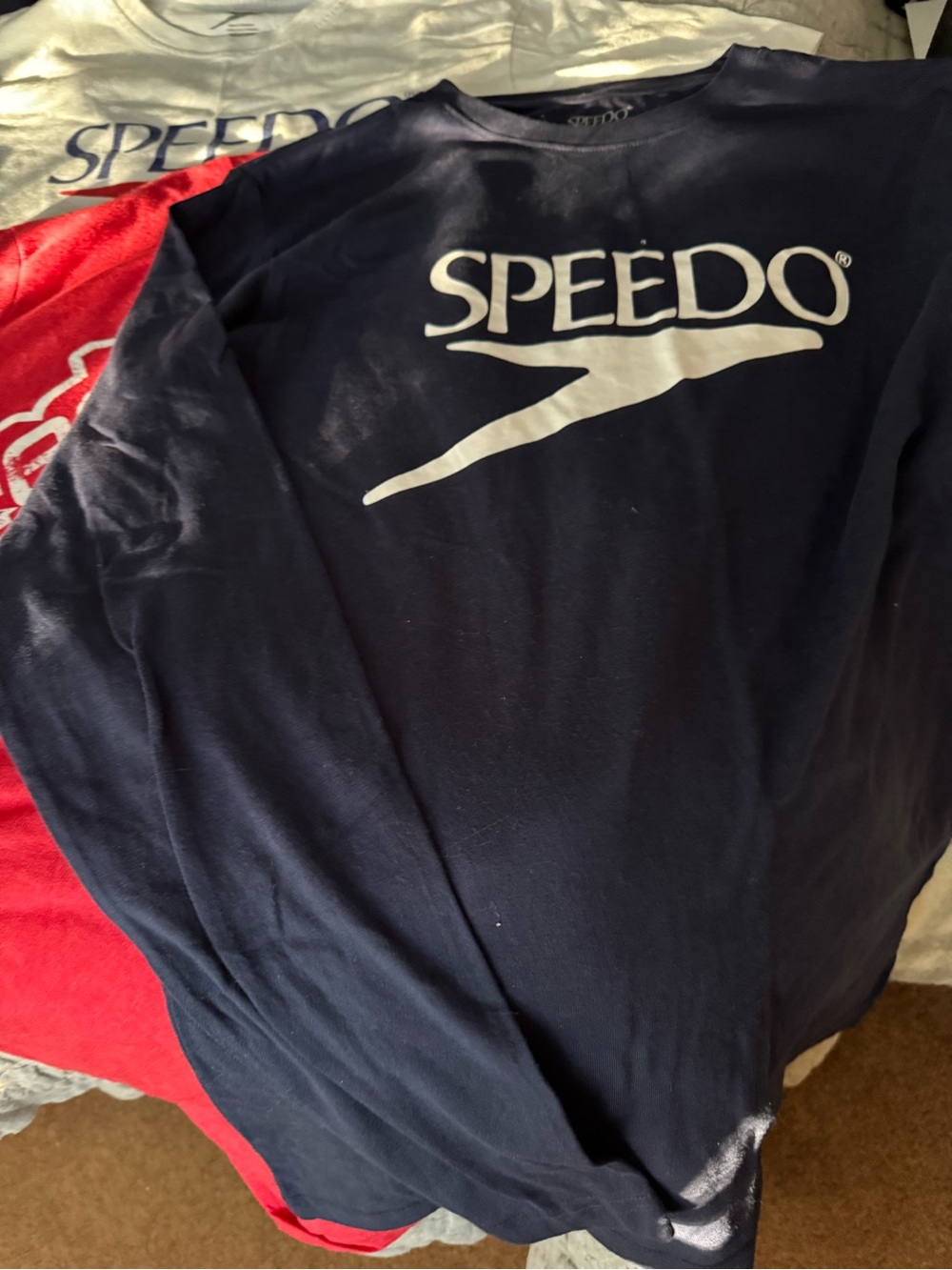 Speedo Navy, White & Red Graphic Tee Set - Picture 2 of 5